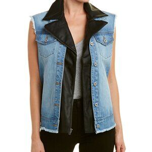 BB Dakota Y2K Biker Style Rebel Denim Vest